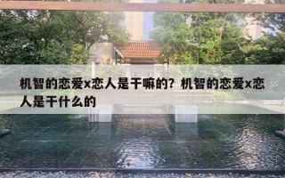 机智的恋爱x恋人是干嘛的？机智的恋爱x恋人是干什么的