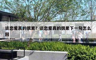 谈恋爱真的很累？谈恋爱真的很累下一句怎么回
