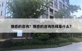 情感的咨询？情感的咨询热线是什么?