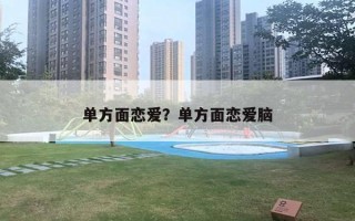 单方面恋爱？单方面恋爱脑