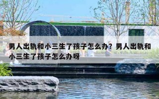 男人出轨和小三生了孩子怎么办？男人出轨和小三生了孩子怎么办呀