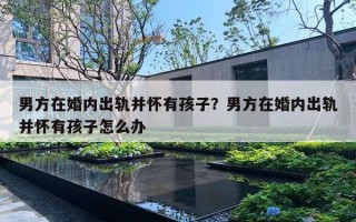男方在婚内出轨并怀有孩子？男方在婚内出轨并怀有孩子怎么办