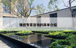情感专家咨询的简单介绍