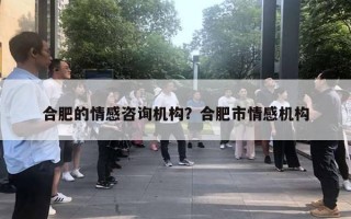 合肥的情感咨询机构?合肥市情感机构 合肥的情感咨询机构?合肥市情感机构