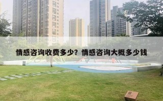 情感咨询收费多少？情感咨询大概多少钱