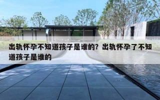 出轨怀孕不知道孩子是谁的?出轨怀孕了不知道孩子是谁的 出轨怀孕不知道孩子是谁的?出轨怀孕了不知道孩子是谁的