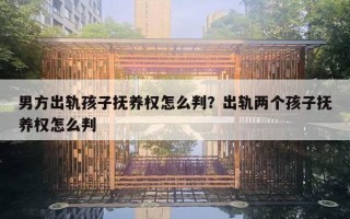 男方出轨孩子抚养权怎么判?出轨两个孩子抚养权怎么判 男方出轨孩子抚养权怎么判?出轨两个孩子抚养权怎么判