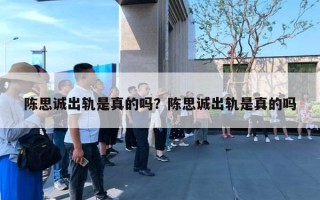 陈思诚出轨是真的吗？陈思诚出轨是真的吗