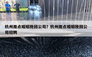 杭州雨点婚姻挽回公司？杭州雨点婚姻挽回公司招聘