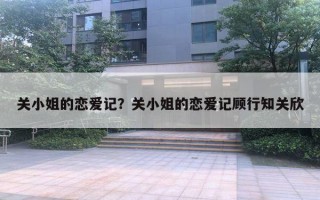 关小姐的恋爱记？关小姐的恋爱记顾行知关欣
