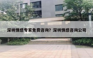 深圳情感专家免费咨询？深圳情感咨询公司