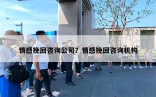 情感挽回咨询公司？情感挽回咨询机构