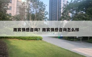 雨宸情感咨询?雨宸情感咨询怎么样 雨宸情感咨询?雨宸情感咨询怎么样