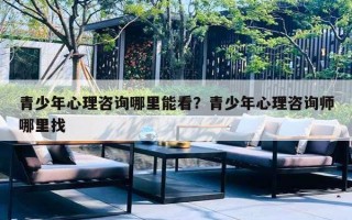 青少年心理咨询哪里能看？青少年心理咨询师哪里找