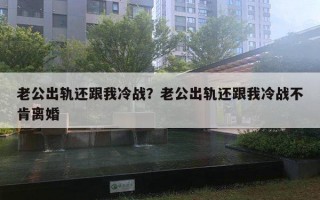 老公出轨还跟我冷战？老公出轨还跟我冷战不肯离婚