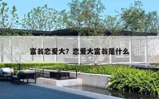 富翁恋爱大？恋爱大富翁是什么