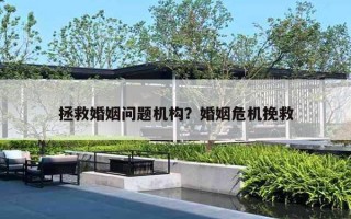 拯救婚姻问题机构？婚姻危机挽救