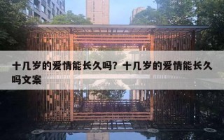 十几岁的爱情能长久吗?十几岁的爱情能长久吗文案 十几岁的爱情能长久吗?十几岁的爱情能长久吗文案