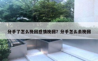分手了怎么挽回感情挽回?分手怎么去挽回 分手了怎么挽回感情挽回?分手怎么去挽回