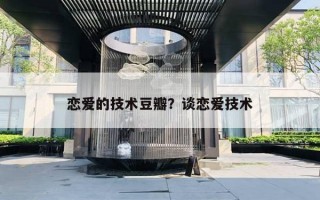 恋爱的技术豆瓣？谈恋爱技术