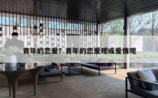 青年的恋爱?青年的恋爱观或爱情观 青年的恋爱?青年的恋爱观或爱情观