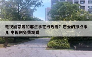 电视剧恋爱的那点事在线观看？恋爱的那点事儿 电视剧免费观看