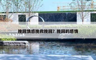 挽回情感挽救挽回？挽回的感情