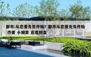 都市:从恋爱先生开始？都市从恋爱先生开始 作者 小猴紫 百度网盘
