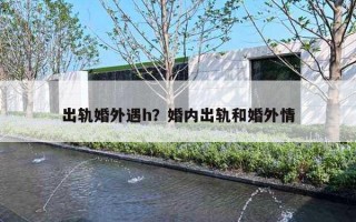 出轨婚外遇h？婚内出轨和婚外情