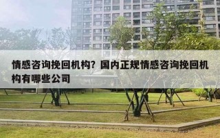 情感咨询挽回机构?国内正规情感咨询挽回机构有哪些公司 情感咨询挽回机构?国内正规情感咨询挽回机构有哪些公司