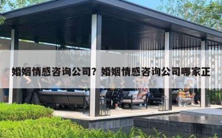 婚姻情感咨询公司？婚姻情感咨询公司哪家正