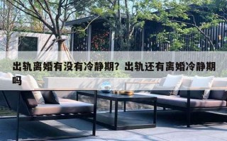 出轨离婚有没有冷静期？出轨还有离婚冷静期吗