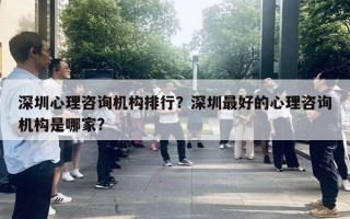 深圳心理咨询机构排行？深圳最好的心理咨询机构是哪家?