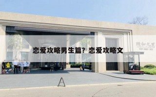 恋爱攻略男生篇？恋爱攻略文
