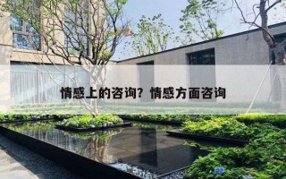 情感上的咨询？情感方面咨询