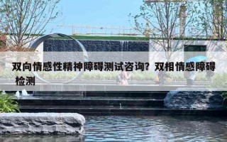 双向情感性精神障碍测试咨询?双相情感障碍 检测 双向情感性精神障碍测试咨询?双相情感障碍 检测