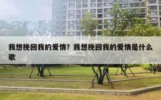 我想挽回我的爱情?我想挽回我的爱情是什么歌 我想挽回我的爱情?我想挽回我的爱情是什么歌