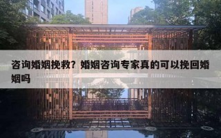 咨询婚姻挽救?婚姻咨询专家真的可以挽回婚姻吗 咨询婚姻挽救?婚姻咨询专家真的可以挽回婚姻吗