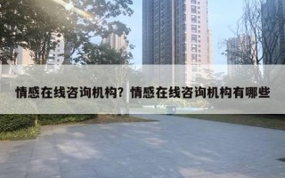 情感在线咨询机构?情感在线咨询机构有哪些 情感在线咨询机构?情感在线咨询机构有哪些