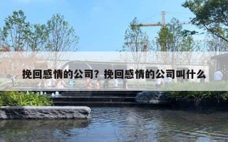 挽回感情的公司?挽回感情的公司叫什么 挽回感情的公司?挽回感情的公司叫什么