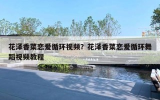 花泽香菜恋爱循环视频？花泽香菜恋爱循环舞蹈视频教程