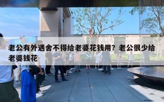 老公有外遇舍不得给老婆花钱用？老公很少给老婆钱花