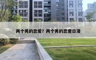 两个男的恋爱？两个男的恋爱日漫