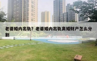 老婆婚内出轨？老婆婚内出轨离婚财产怎么分割