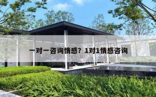 一对一咨询情感？1对1情感咨询