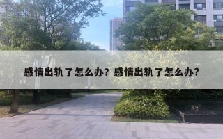 感情出轨了怎么办？感情出轨了怎么办?
