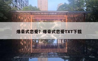 爆豪式恋爱？爆豪式恋爱TXT下载