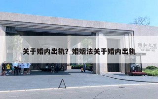 关于婚内出轨?婚姻法关于婚内出轨 关于婚内出轨?婚姻法关于婚内出轨