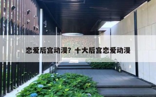 恋爱后宫动漫?十大后宫恋爱动漫 恋爱后宫动漫?十大后宫恋爱动漫