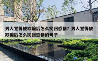 男人觉得被欺骗后怎么挽回感情？男人觉得被欺骗后怎么挽回感情的句子